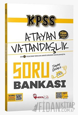 KPSS Vatandaşlık Atayan Soru Bankası Çözümlü Kolektif