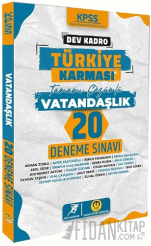 KPSS Vatandaşlık Dev Kadro Türkiye Karması 20 Deneme Kolektif