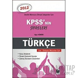 KPSS'nin Şifreleri Türkçe Uğur Kümür