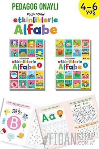 Küçük Dahiler - Etkinliklerle Alfabe 4-6 Yaş (2 Kitap Takım)