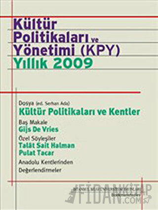 Kültür Politikaları ve Yönetimi (KPY) Yıllık 2009
