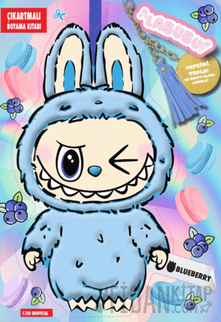Labubu Blueberry Çılgın Koleksiyon – Çıkartmalı Boyama Kitabı Kolektif