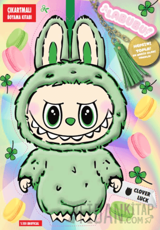 Labubu Clover Luck Çılgın Koleksiyon – Çıkartmalı Boyama Kitabı Kolekt