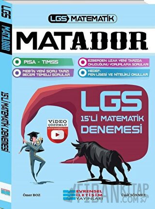 LGS Matador Video Çözümlü 15'li Matematik Denemesi Ömer Boz