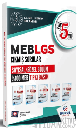 LGS Son 5 Yıl Tıpkı Basım Çıkmış Soru Kitapçıkları Kolektif