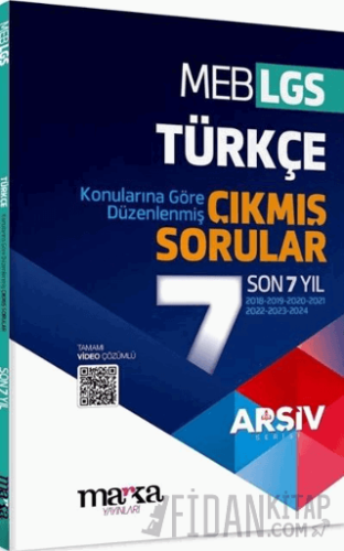 LGS Türkçe Arşiv Serisi Konularına Göre Düzenlenmiş Son 7 Yıl Çıkmış S