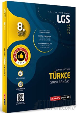 LGS Türkçe Tamamı Çözümlü Soru Bankası Komisyon