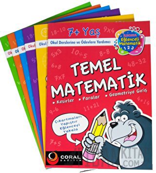 Limon Kids İlkokul Eğlenceli Temel Matematik Seti 7+Yaş (6 Kitap Set) 