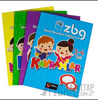 Limon Kids ZBG - Zihinsel Becerilerimi Geliştiriyorum Seti 5-6 Yaş (4 Kitap)