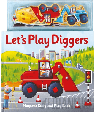 Magnetic Lets Play Diggers (Ciltli)