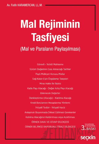 Mal Rejiminin Tasfiyesi &#40;Mal ve Paraların Paylaşılması&#41; Fatih 