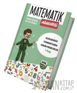 Matematik Mühendisi 7 - 8 Yaş - Tamamı Çözümlü Zor Soru Bankası Kolekt