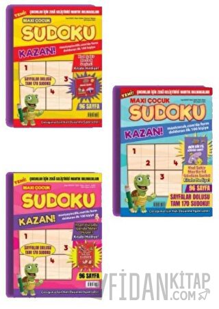 Maxi Çocuk Sudoku 3'lü Set Kolektif