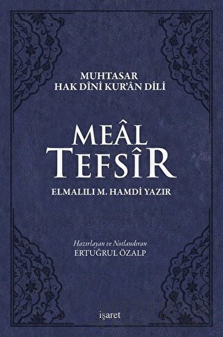 Meal Tefsir - Muhtasar Hak Dini Kur’an Dili (Mavi Renkte) (Ciltli)