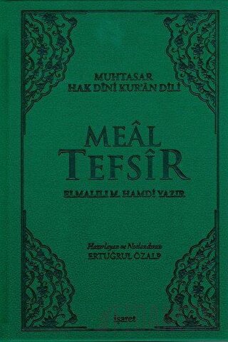 Meal Tefsir - Muhtasar Hak Dini Kur’an Dili (Yeşil Renk) (Ciltli)