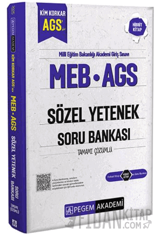 MEB AGS Kim Korkar Sözel Yetenek Soru Bankası Tamamı Çözümlü Kollektif