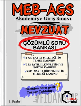MEB-AGS Mevzuat Soru Bankası Çözümlü Recep Özceylan