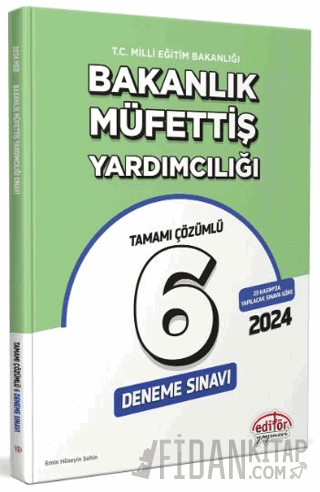 MEB Bakanlık Müfettiş Yardımcılığı Tamamı Çözümlü 6 Deneme Sınavı
