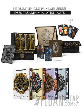 Medusa’nın Ölü Kumları Serisi - Hediyeli Yan Boyamalı Mıknatıslı Kutu (Ciltli)