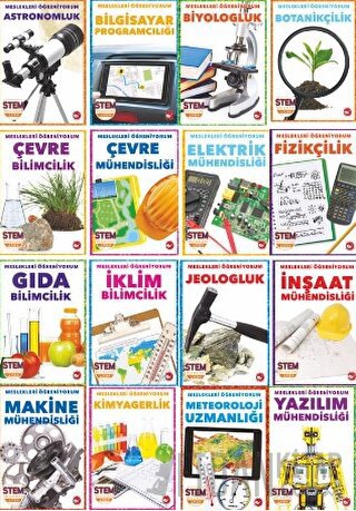 Meslekleri Öğreniyorum Seti - 16 Kitap