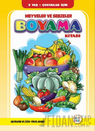 Meyveler ve Sebzeler Boyama Kitabı