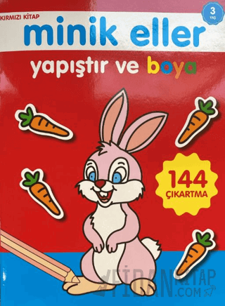 Minik Eller Yapıştır Ve Boya - Kırmızı Kitap
