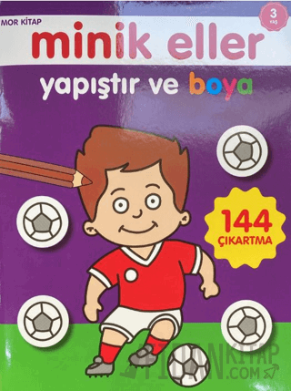 Minik Eller Yapıştır Ve Boya - Mor Kitap