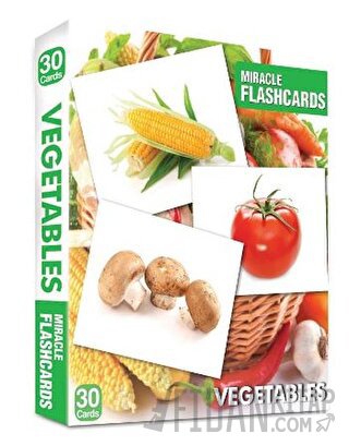 Miracle Flashcards - Vegetables Box 30 Cards Kolektif