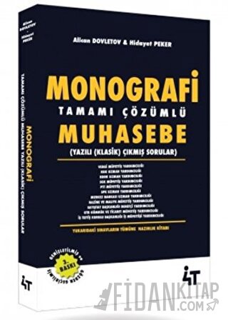 Monografi Tamamı Çözümlü Muhasebe Yazılı Sorular 4T Yayınları 2022 Ali