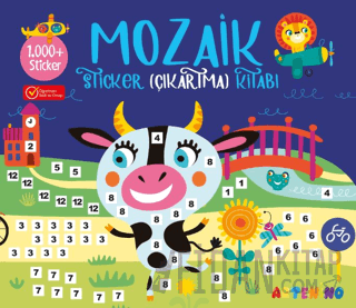 Mozaik Sticker Çıkartma Kitabı - Lacivert