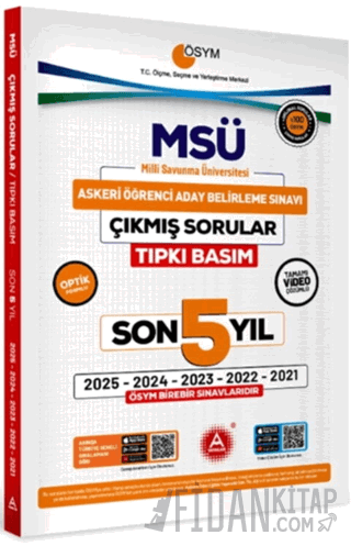 MSÜ Son 5 Yıl Tıpkı Basım Çıkmış Sorular