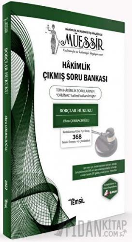 Müessir Borçlar Hukuku Hakimlik Çıkmış Soru Bankası Temsil Kitap Ebru 