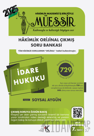 Müessir İdare Hukuku Soru Bankası