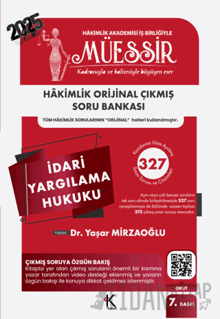 Müessir İdari Yargılama Hukuku Soru Bankası Yaşar Mirzaoğlu