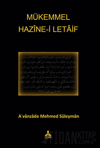 Mükemmel Hazine-i Letaif Avanzade Mehmed Süleyman