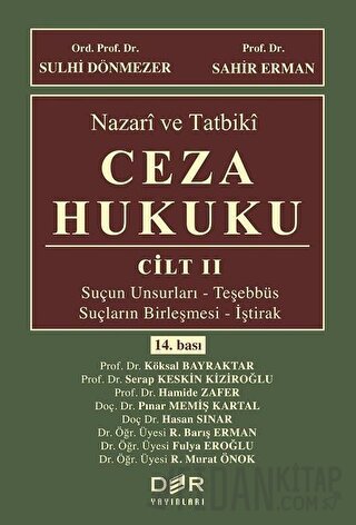 Nazari ve Tatbiki Ceza Hukuku Cilt 2 (Ciltli)