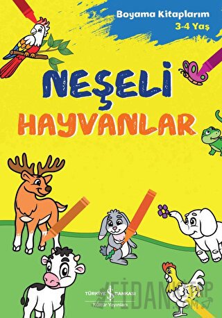 Neşeli Hayvanlar - Boyama Kitaplarım 3-4 Yaş