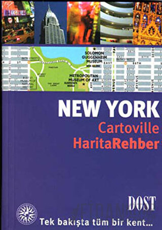 New York Cartoville Harita Rehber (Ciltli)