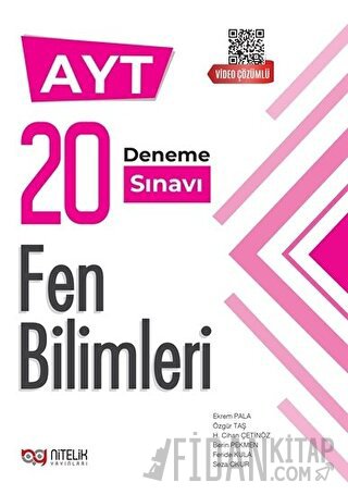 Nitelik YKS AYT Fen Bilimleri 20 Deneme Sınavı Video Çözümlü