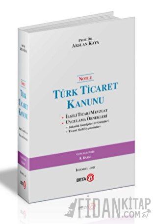 Notlu Türk Ticaret Kanunu (Ciltli)