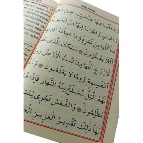 Orta Boy 41 Yasin-i Şerif Fihristli Mealli İri Yazılı (H-41) Elmalılı 