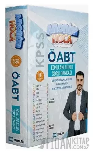 ÖABT Din Kültürü Öğretmenliği Anonim Hoca Konu Anlatımlı Soru Bankası 