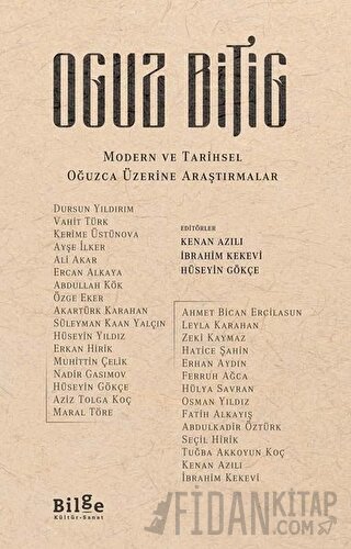 Oguz Bitig: Modern ve Tarihsel Oğuzca Üzerine Araştırmalar