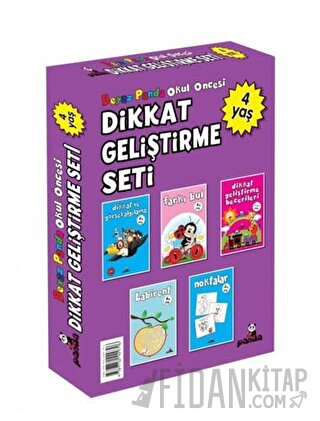 Okul Öncesi 4 Yaş Dikkat Geliştirme Seti (5 Kitap)
