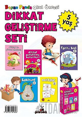 Okul Öncesi 5 Yaş Dikkat Geliştirme Seti (5 Kitap)