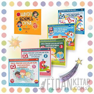 Okul Öncesi Çocuklar İçin IQ Zeka Geliştiren Oyunlar (6 kitap)