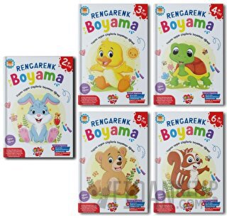 Okul Öncesi Rengarenk Boyama Seti - 5 Kitap Takım