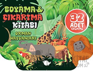 Orman Hayvanları  Boyama ve Çıkartma Kitabı