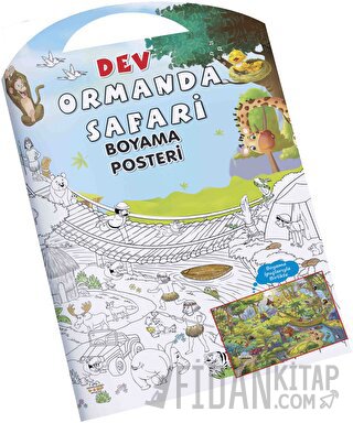 Ormanda Safari Dev Boyama Posteri (Ciltli) Kolektif