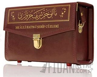 Orta Boy 30 Cüz Kur'an-ı Kerim (Muhtasar Mealli, Karton Kapak, Çantalı) (Ciltli)